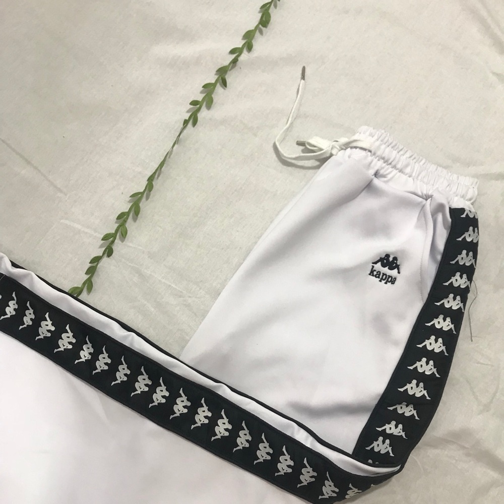Kappa ~ Black and White Sweatpants ~